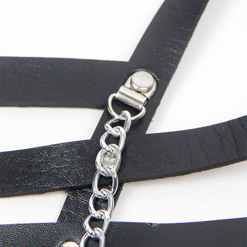 SUBBLIME - CORSET HARNESS WITH CHAINDETAIL ONE SIZE - 8