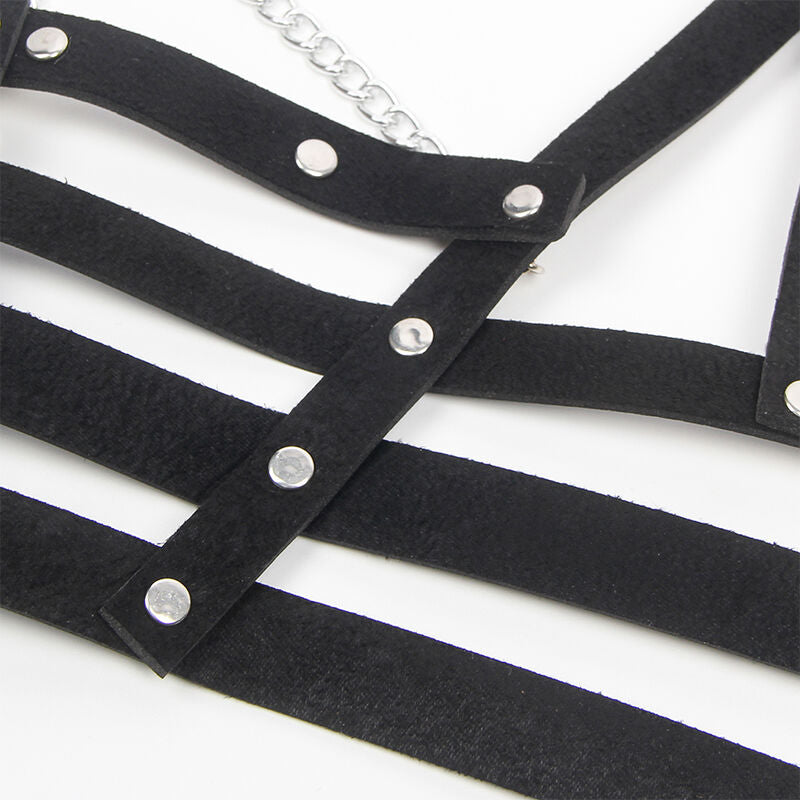 SUBBLIME - CORSET HARNESS WITH CHAINDETAIL ONE SIZE - 7