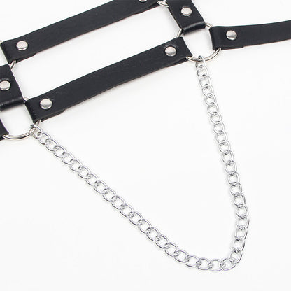 SUBBLIME - HARNESS WITH STRAPS AND CHAINDETAILS ONE SIZE - 8