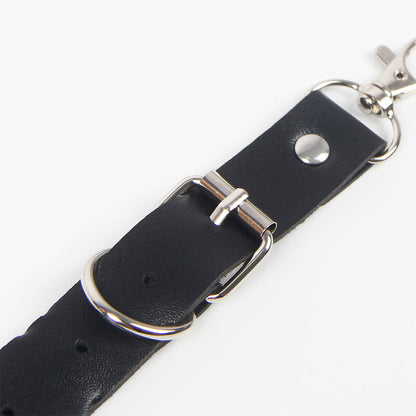 SUBBLIME - BELT AND GARTER HARNESS WITH RINGS AND CHAINDETAIL ONE SIZE - 6