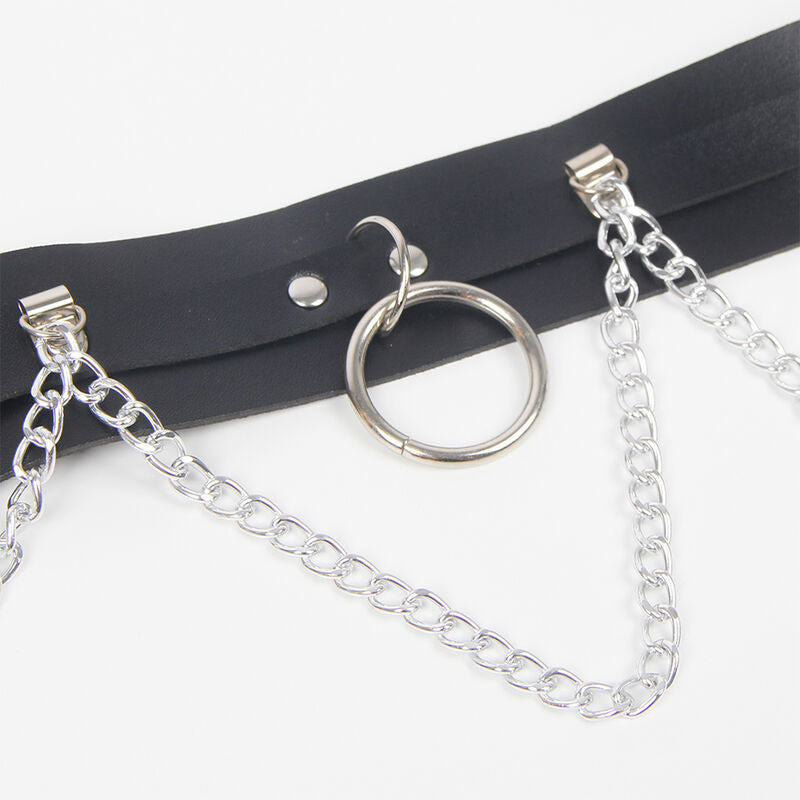 SUBBLIME - BELT AND GARTER HARNESS WITH RINGS AND CHAINDETAIL ONE SIZE - 5