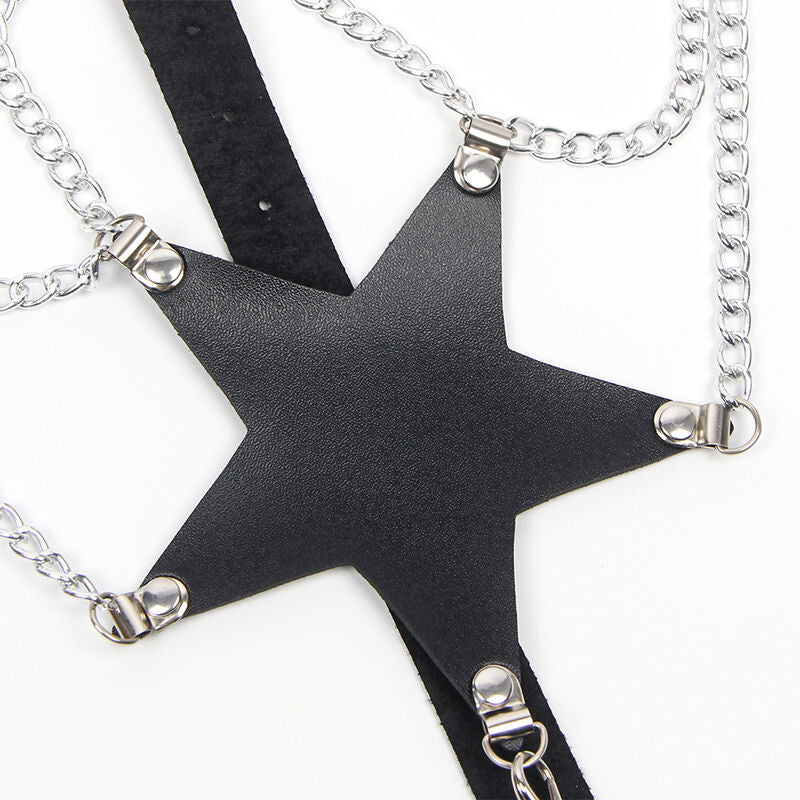 SUBBLIME - FULL BODY HARNESS WITH STAR CHAINDETAIL ONE SIZE - 10