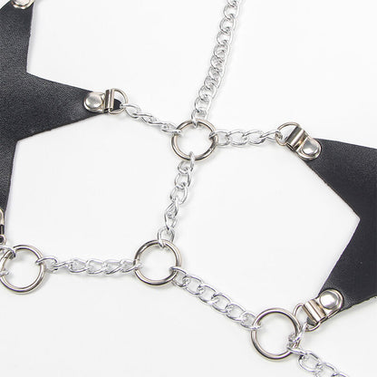 SUBBLIME - FULL BODY HARNESS WITH STAR CHAINDETAIL ONE SIZE - 9