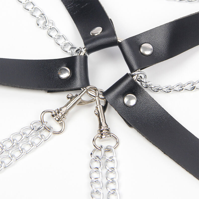 SUBBLIME - HARNESS BRA WITH CHAINDETAIL ONE SIZE - 4