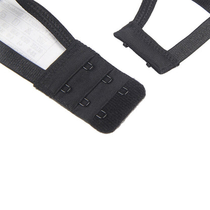 SUBBLIME - 3-PIECE SET BRA + THONG + GARTER IN BLACK LACE L/XL