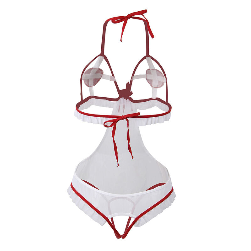 SUBBLIME - SEXY CROTCHLESS NURSE COSTUME L/XL - S/M - 16