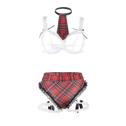 SUBBLIME - SEXY SCHOOLGIRL COSTUME WITH BRA L/XL - 5