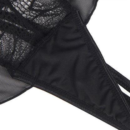 SUBBLIME - TEDDY HALTER NECK BACKLESS BLACK LACE L/XL