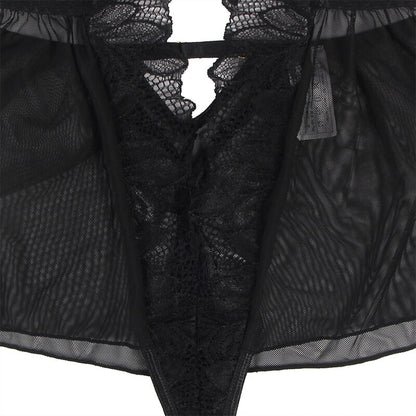 SUBBLIME - TEDDY HALTER NECK BARE BACK LACE BLACK L/XL - 7