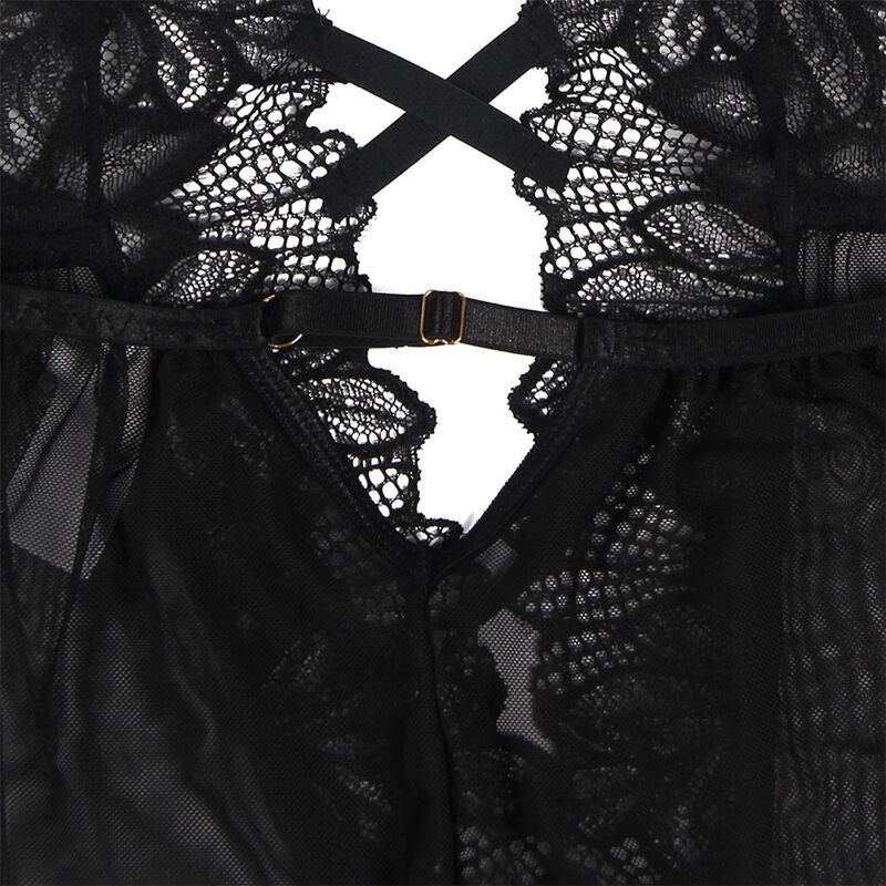 SUBBLIME - TEDDY HALTER NECK BARE BACK LACE BLACK L/XL - S/M - 22