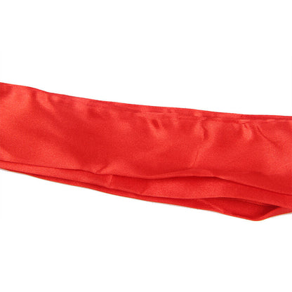 SUBBLIME - TRANSPARENT FABRIC ROBE WITH LACE DETAIL RED L/XL - 10