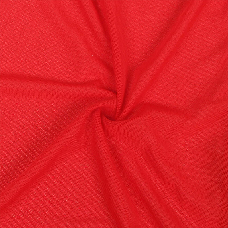 SUBBLIME - TRANSPARENT FABRIC ROBE WITH LACE DETAIL RED L/XL - S/M - 26