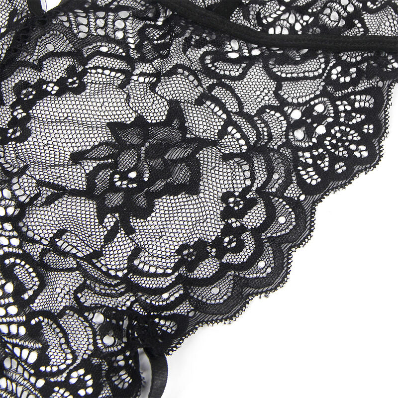 SUBBLIME - POLICE BODY COSTUME IN BLACK LACE L/XL