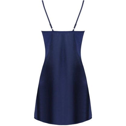 LIVCO CORSETTI FASHION - JACQUELINE LC 90249 VESTAGLIA + CAMICIA + PANTY BLU NAVY S/M