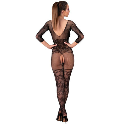 LIVCO CORSETTI FASHION - BODYSTOCKING CELDON CROTCHLESS NERO TAGLIA UNICA