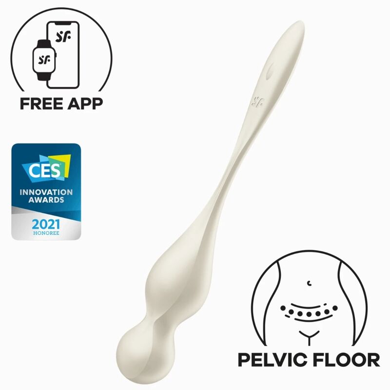 SATISFYER - LOVE BIRDS VIBRATING KEGEL BALLS WHITE - 6