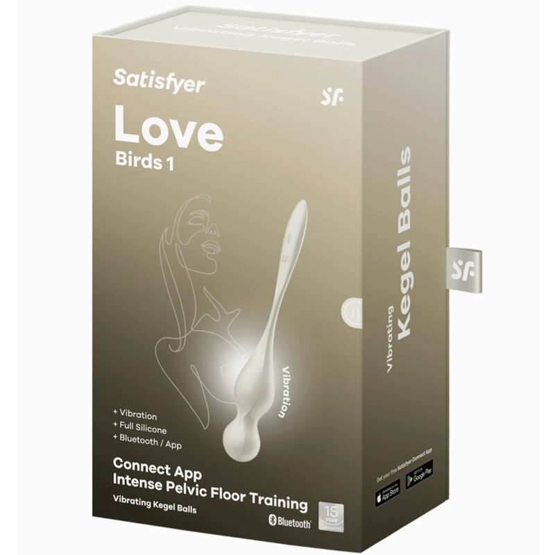 SATISFYER - LOVE BIRDS VIBRATING KEGEL BALLS WHITE - 2