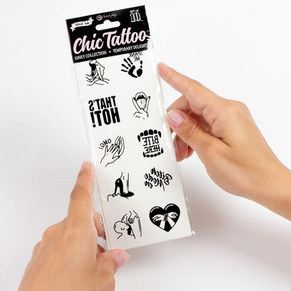 SECRET PLAY - SET OF 10 TEMPORARY TATTOOS KINKY COLLECTION - 3