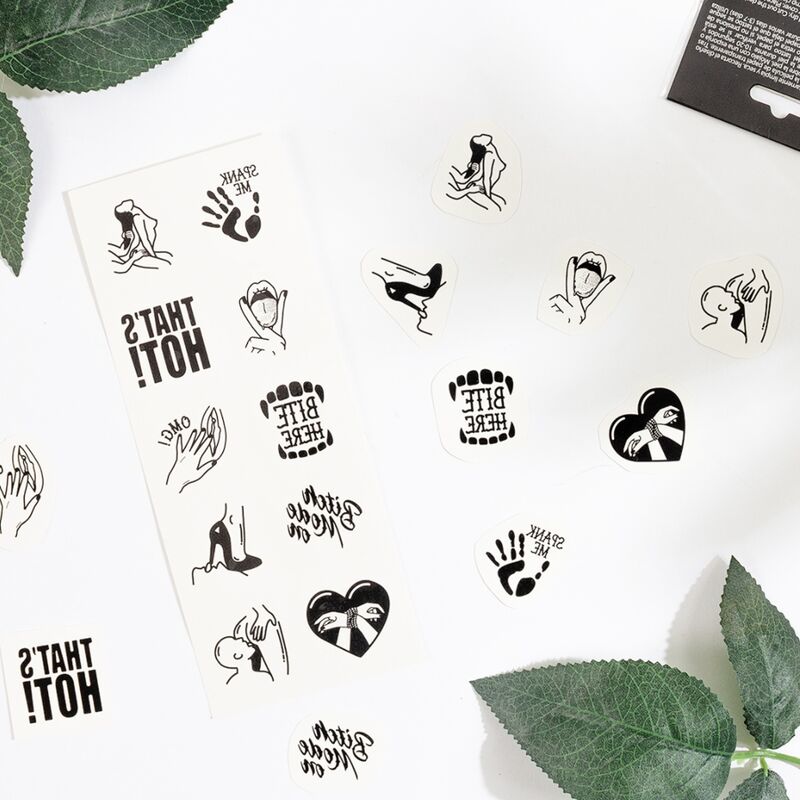 SECRET PLAY - SET OF 10 TEMPORARY TATTOOS KINKY COLLECTION - 2