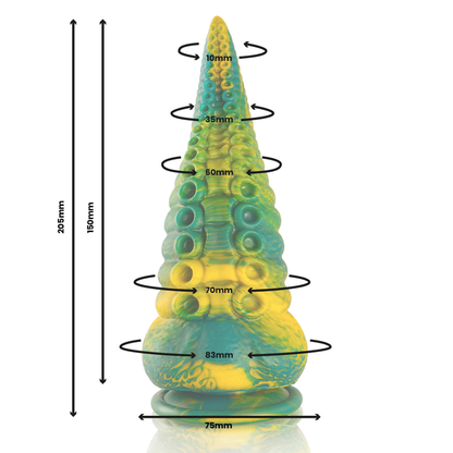 EPIC - CETUS GREEN TENTACLE DILDO LARGE SIZE - 7