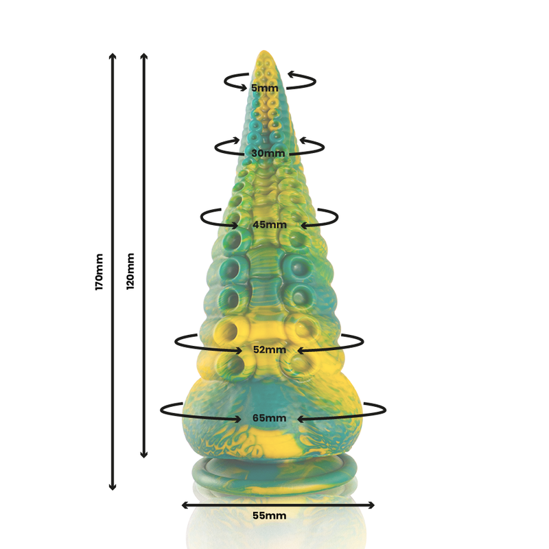 EPIC - CETUS GREEN TENTACLE DILDO SMALL SIZE - 8