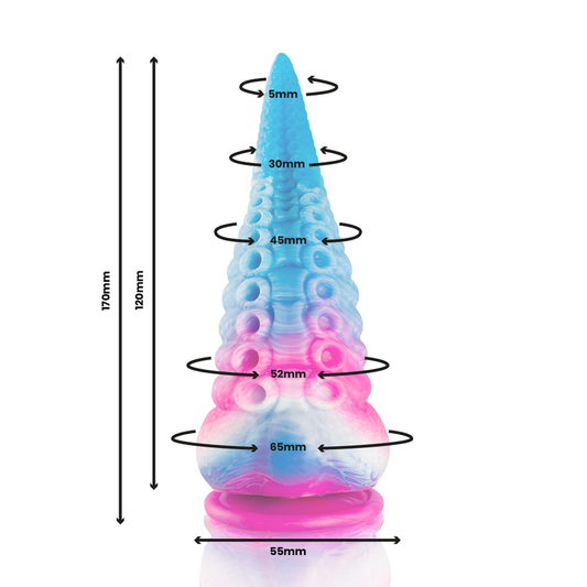 EPIC - PHORCYS BLUE TENTACLE DILDO SMALL SIZE - 1