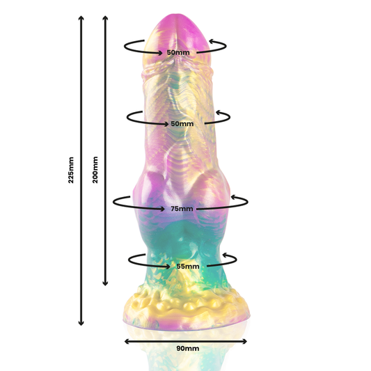 EPIC - IRIS DILDO WITH RAINBOW TESTICLES OF PLEASURE - 1