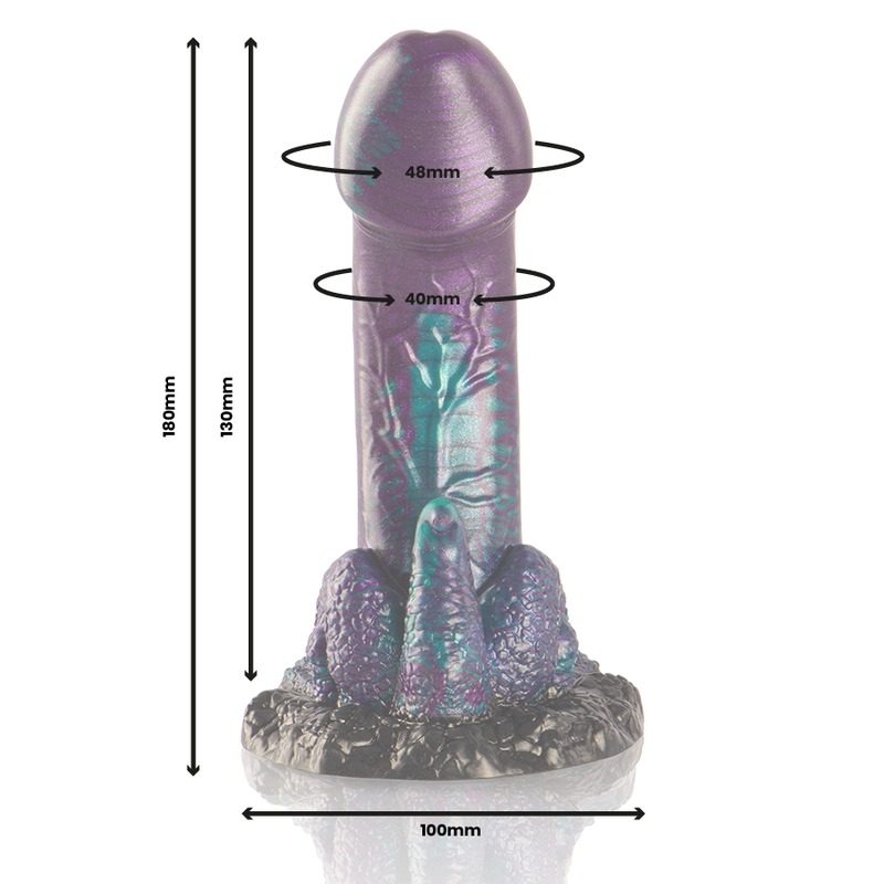 EPIC - BASILISK DILDO DOUBLE SCALY PLEASURE SMALL SIZE - 5