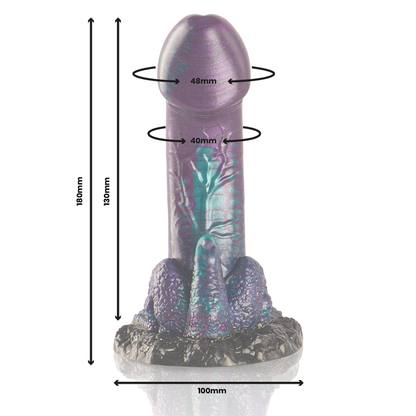 EPIC - BASILISK DILDO DOUBLE SCALY PLEASURE SMALL SIZE - 5