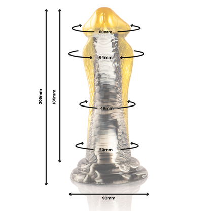 EPIC - DRAKON DILDO YELLOW COBRA - 5