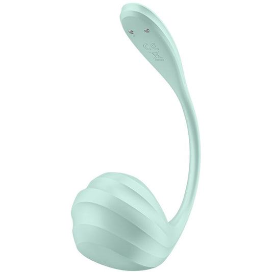 SATISFYER - STIMULATEUR DE POINT G SMOOTH PETAL VERT D'EAU APPLICATION GRATUITE