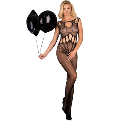 LIVCO CORSETTI FASHION - AMAHIL BODYSTOCKING CROTCHLESS BLACK ONE SIZE - 8