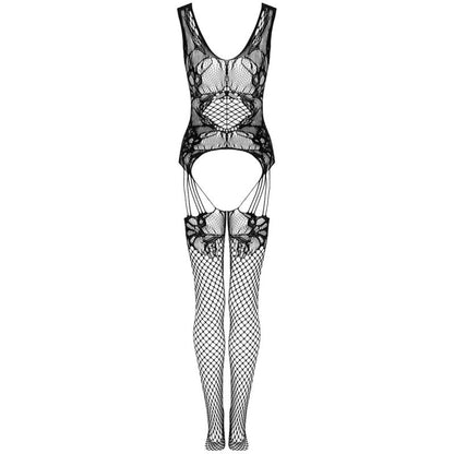 LIVCO CORSETTI FASHION - JULOVE BLACK BODYSTOCKING ONE SIZE