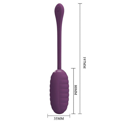 PRETTY LOVE - CASPER PURPLE RECHARGEABLE VIBRATING EGG - 10