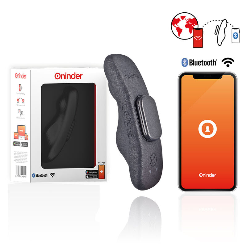 ONINDER - MANILA PANTY RECHARGEABLE VIBRATOR 9 SPEED 9.6 CM X 2.6 CM - FREE APP - 8