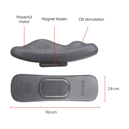 ONINDER - MANILA PANTY RECHARGEABLE VIBRATOR 9 SPEED 9.6 CM X 2.6 CM - FREE APP - 1