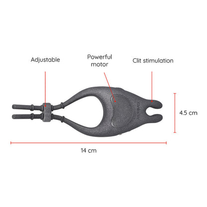 ONINDER - PAMPA RECHARGEABLE ADJUSTABLE VIBRATOR RING WITH CLITORIS STIMULATOR 10 SPEED - FREE APP - 3