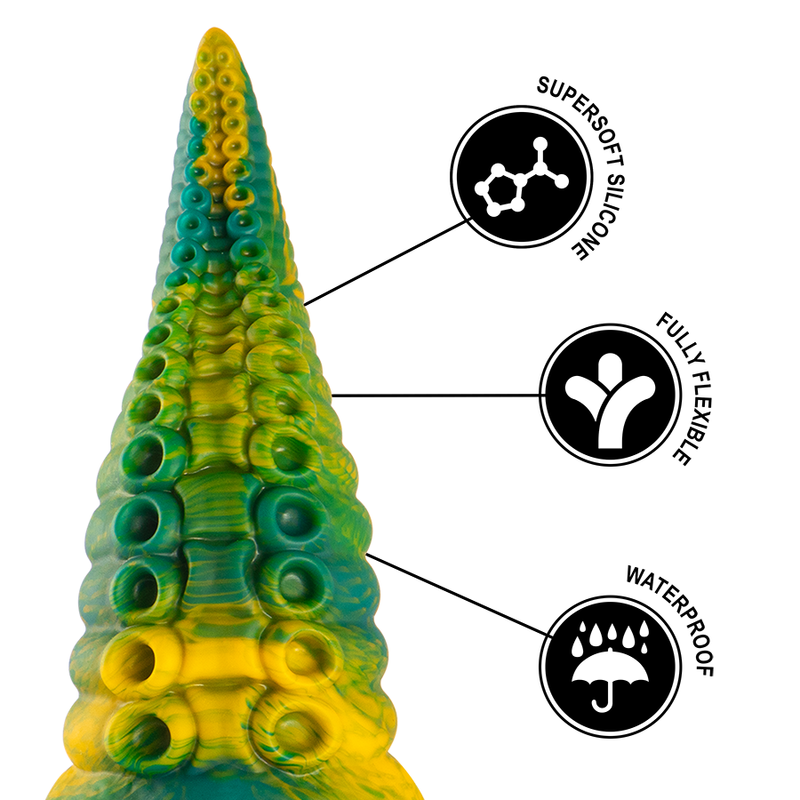 EPIC - CETUS GREEN TENTACLE DILDO SMALL SIZE - 3
