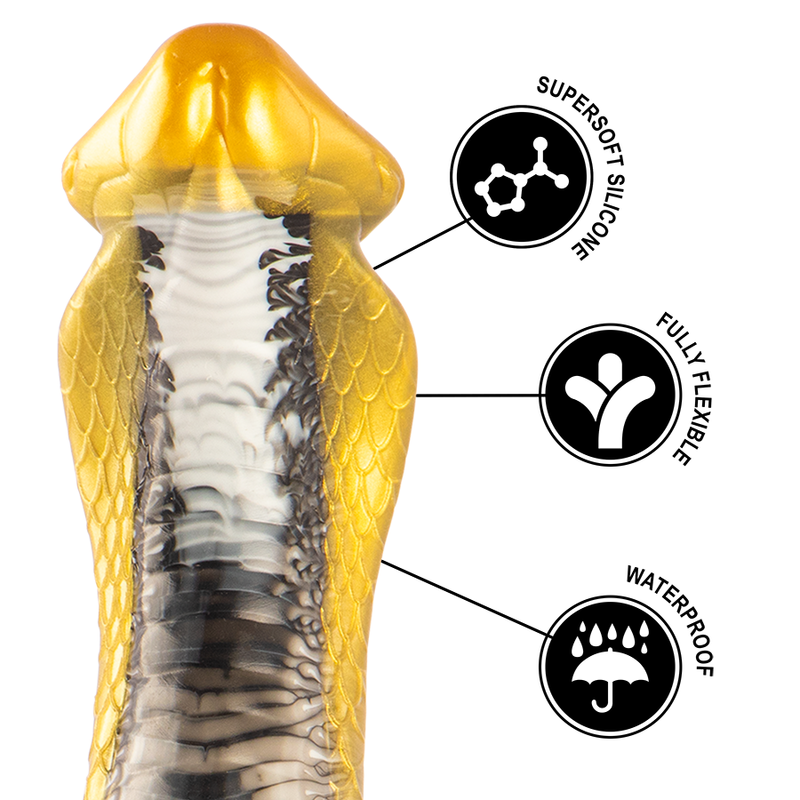 EPIC - DRAKON DILDO YELLOW COBRA - 3