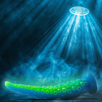 EPIC - FLUORESCENT DILDO WITH THIN SCYLLA TENTACLES LARGE SIZE