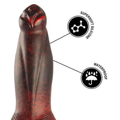 EPIC - PROMETHEUS DILDO TITAN IN FIRE RECHARGEABLE REMOTE CONTROL