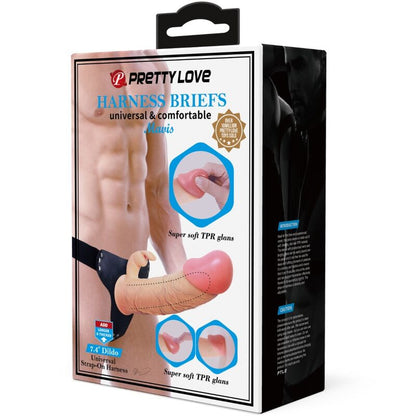 PRETTY LOVE - MAVIS HARNESS UNIVERSAL BRIEFS WITH DILDO 19 CM NATURAL - 9