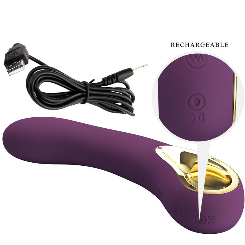 PRETTY LOVE - ETHAN RECHARGEABLE VIBRATOR LILA - 8
