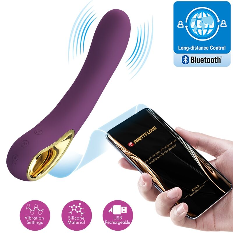 PRETTY LOVE - ETHAN RECHARGEABLE VIBRATOR LILA - 6