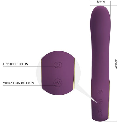 PRETTY LOVE - ETHAN RECHARGEABLE VIBRATOR LILA - 3