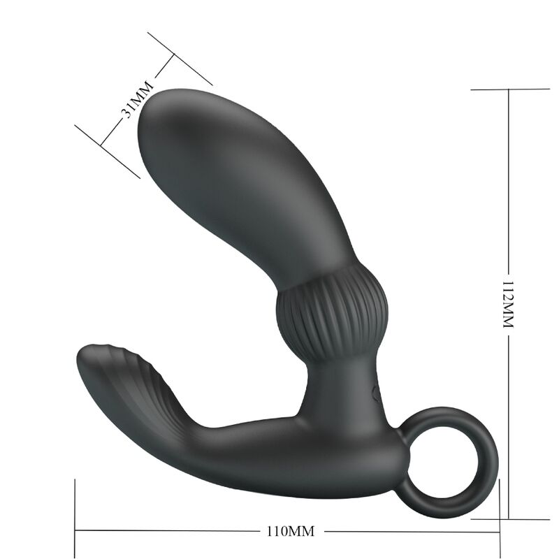PRETTY LOVE - CAYLA ANAL VIBRATOR MASSAGER BLACK - 5