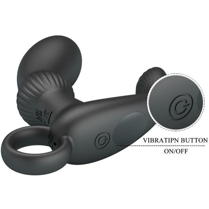 PRETTY LOVE - CAYLA ANAL VIBRATOR MASSAGER BLACK - 6