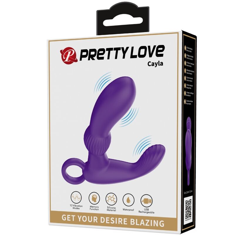 PRETTY LOVE - CAYLA ANAL VIBRATOR MASSAGER LILA - 9