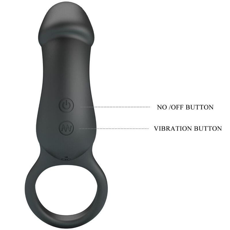 PRETTY LOVE - WARREN BLACK ANAL RING AND VIBRATOR