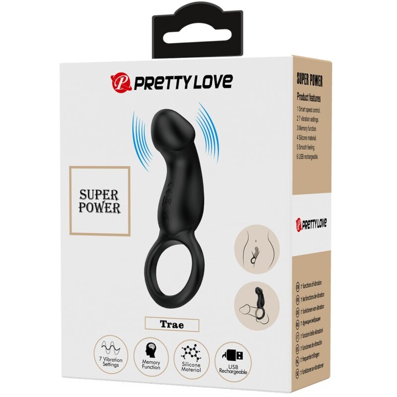 PRETTY LOVE - WARREN BLACK ANAL RING AND VIBRATOR